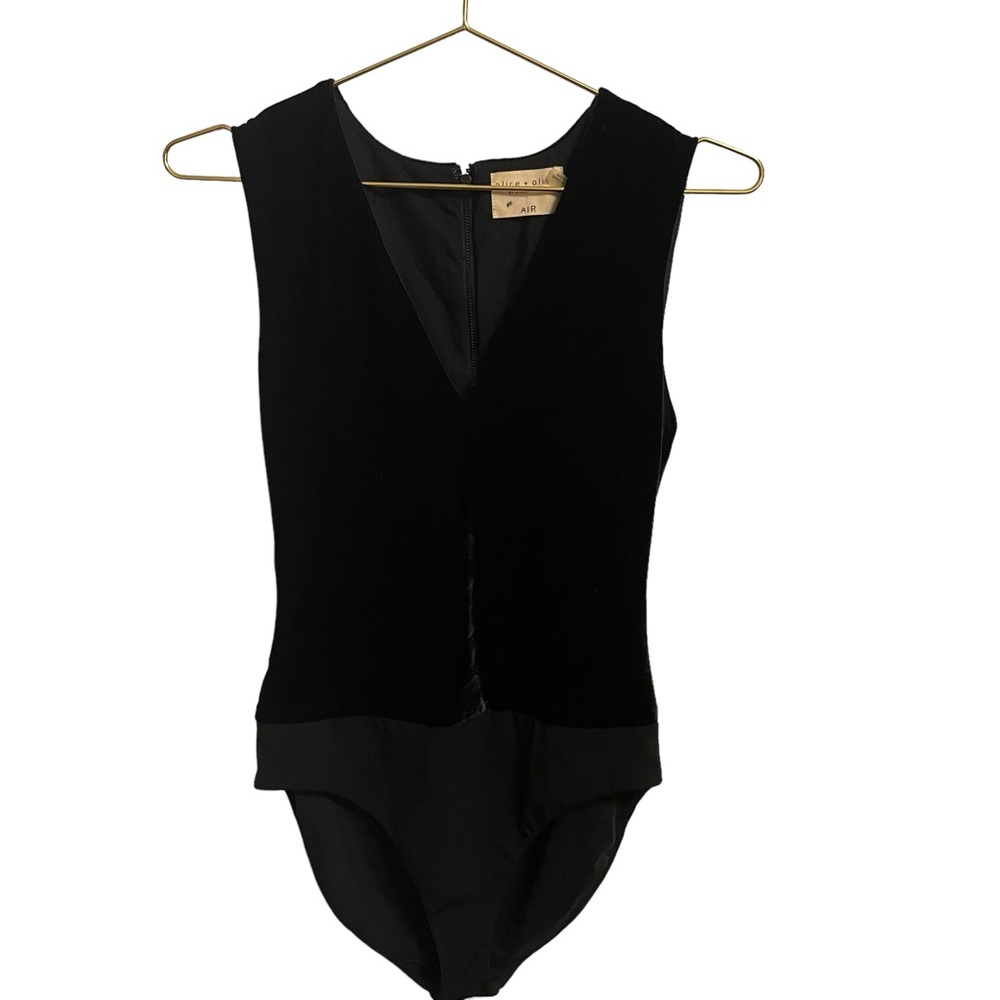 Alice + Olivia Marley Velvet Body Suit Air Stacey Bendet Size SP NWOT - Picture 2 of 9